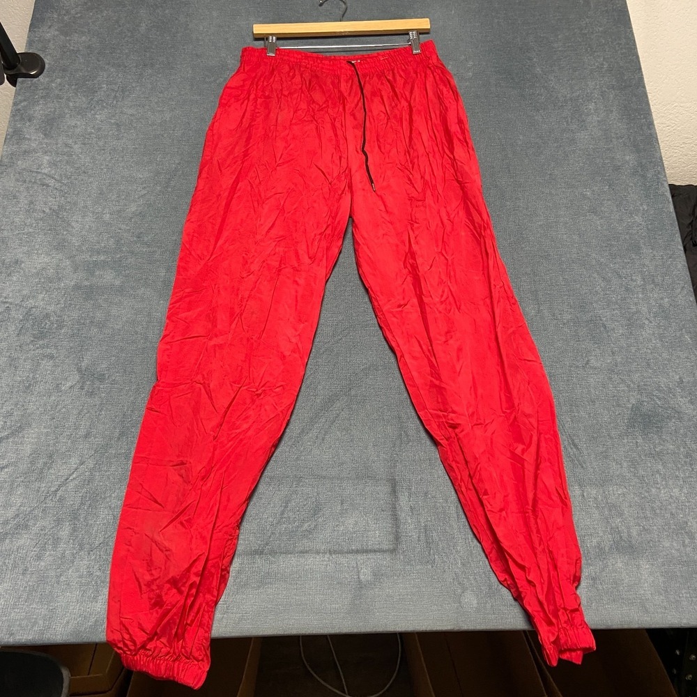 Vintage Marlboro Adventure Team Track Pants Men Adult Large Red Athletic Workout